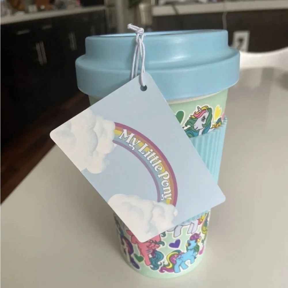 My Little Pony G1 Reusable Travel Mug Cup Licensed 2022 New NWT Hasbro